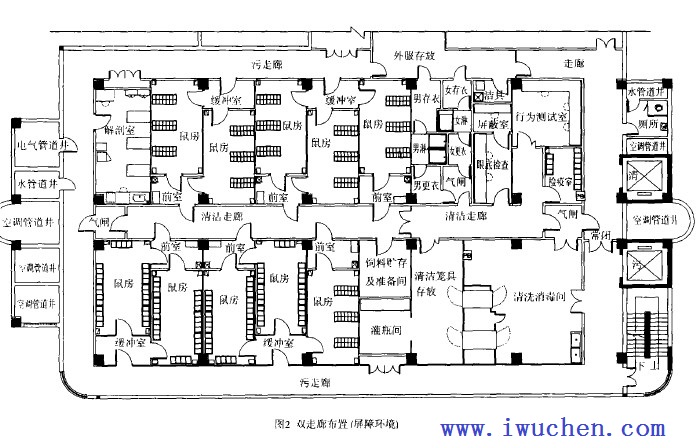 實(shí)驗(yàn)動(dòng)物房工程平面圖